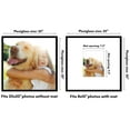 thumbnail image 5 of Americanflat 20x20 Picture Frame with Polished Plexiglass with 8x10 Mat Display Photo Streamline Thin - Black, 5 of 7
