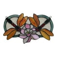 thumbnail image 2 of RADIANCE Goods Tiffany-Glass Dragonfly Window Panel 13x22, 2 of 7