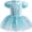 Green ocean, variant on 3-8Y Kids Girls Princess Ballet Dress Short Sleeve Leotards Skirted Tutu Dancewear Halloween Christmas Party Dresses