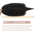 thumbnail image 6 of Kinky Curly Miracle Knots Human Crochet Hair, Invisible Pre-Separated  Crochet Human Hair Extensions For Black Women,  Black 70g/Pack 20 Inch, 6 of 6