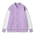 thumbnail image 5 of LYHao Boys Stylish Baseball Jacket Color Long Sleeve Open Front Casual Coat For Kids Unisex Outerwear Boys Jacket Coats,Sizes 9-10 Years, 5 of 7