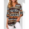 thumbnail image 2 of adviicd Blouses For Women Dressy Casual Short Sleeve Blouses For Women Women Long Sleeve Girlfriend Button Down Shirts Asymmetrical Casual Lace Up Oversized Tunic Tops C M, 2 of 3