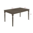thumbnail image 5 of Home Design Clinton 7-Piece Dining Set, Taupe/Gray, Rectangular Table with Upholstered Back Chairs, Modern Classic Style, 5 of 5