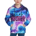 thumbnail image 5 of Ben Azelart Stay Wild Hoodies Pullover For Boys Girls 3d Printed Hooded Sweatshirt Long Sleeves X-Large, 5 of 7