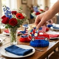 thumbnail image 7 of Tumao 8PCS Veterans Day Table Decorations, Honeycomb Centerpieces, Blue and Red Patriotic Decor, Thank You Happy Veterans Party Supplies Decorations, 7 of 7