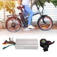 thumbnail image 3 of Controlador De Bicicleta Eléctrica, 1000W 1500W Buena Disipación De Calor Caja De aleación De Aluminio Controlador De Bicicleta Eléctrica 35A Para Manillares De 22,2 Mm, 3 of 7