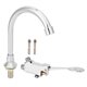 thumbnail image 1 of Juego de grifo para lavabo de baño, kit de grifo de agua para lavabo con pedal para laboratorio de medicina, 1 of 13
