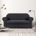 thumbnail image 2 of CHUN YI Housse de Canapé Extensible 2 Pcs à Carreaux avec Coussin, 2 of 6