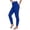 Blue, variant on Honeycomb Textured High Waisted Leggings for Women Lifting Tummy Control Scrunch Booty Yoga Gym Workout Pants, Size L
