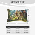 thumbnail image 5 of Binfone Cute Mushroom Town A Standard Size Pillowcase, Long Staple Pure Cotton Envelope Closure Pillow Cover (Pillow core not included),16"x24", 5 of 7
