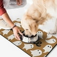 thumbnail image 2 of Horror Pumpkin Ghost Dog Food Mats for Floors Happy Halloween Absobing Durable 17x30 Inch Cat Food Mat Pet Feeding Mat Dog Water Bowl Mat for Messy Drinker, 2 of 7