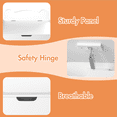 thumbnail image 6 of Homy Casa Kids Toy Storage Bench with Safety Hinge, Large Organizer for Playroom or Bedroom, White, 6 of 8