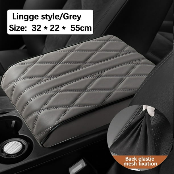Car Armrest Pad Heightening Pad Leather Widened And Thickened Universal Car Memory Foam Armrest Box Pad