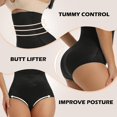 thumbnail image 5 of MISS MOLY 2 Packs of Tummy Control Shapewear Panties for Women High Waisted Body Shaper Slimming Shapewear Underwear Girdle Panty, 5 of 7