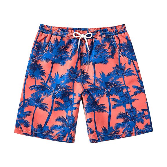 GYRATEDREAM Boys Swim Trunks Kids Quick Dry Bathing Suits Swimsuit Tropical Print Swim Shorts Swimwear for 5-14 Years
