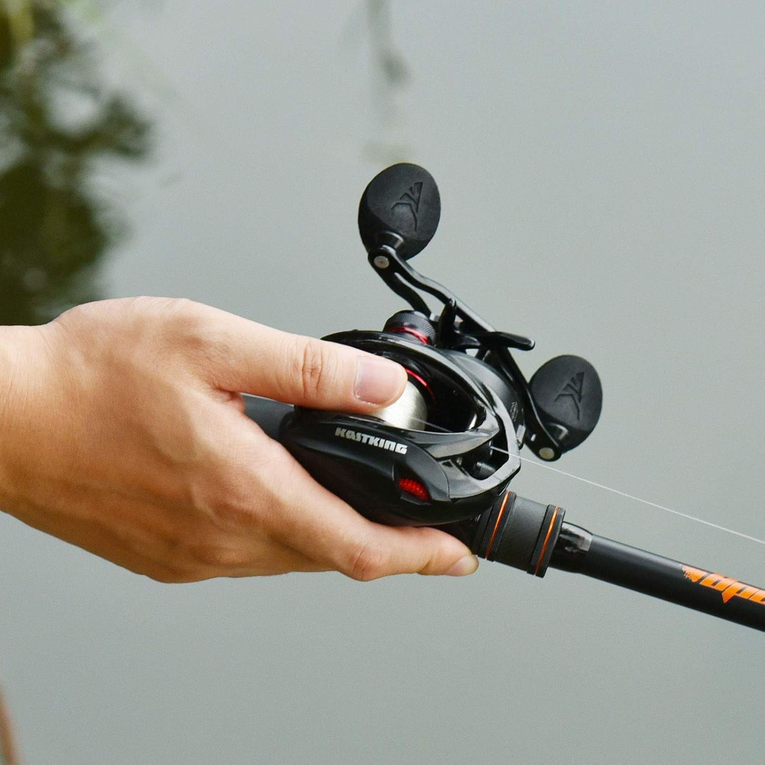 KastKing Baitcasting Fishing Reel, 10.5:1 Gear Ratio/Deadbolt 10+1 , Skipping Version-Speed Demon Elite