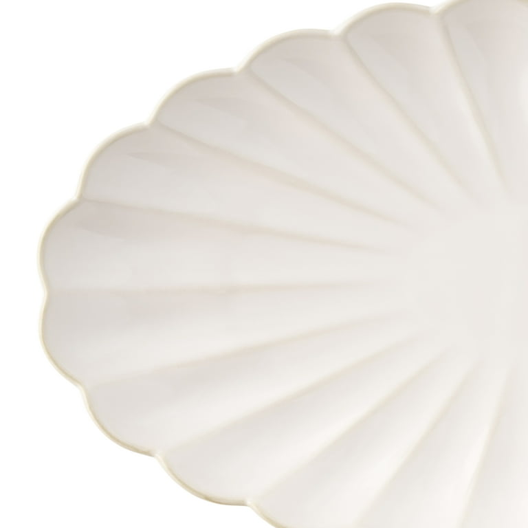 The Pioneer Woman Colette Stoneware 14-inch Serving Tray, Cream