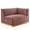 Gold Dusty Rose, variant on Conjure Channel Tufted Performance Velvet Right-Arm Chair
