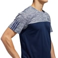 thumbnail image 5 of adidas Mens Training Essentials Tech Tee Conavycollegiate Heather, Medium, 5 of 6
