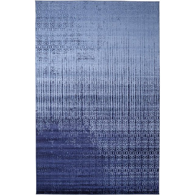 Unique Loom Del Mar Ombre Print Area Rug 10' 6 x 16' 5 Rectangle Blue/Navy Blue