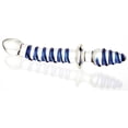thumbnail image 6 of Adam & Eve 9" Twisted Love Glass Dual Ended Dildo in Clear/Blue, 6 of 6