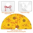 thumbnail image 4 of Rateoe Sun Flowers Print Christmas Tree Skirt 36" for Xmas Holiday New Year Party Circle Tree Mat Ornaments Decoration, 4 of 7