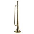 thumbnail image 1 of Brass Trumpet, 20.5in Loud Sound Trumpet Exquisite Craftsmanship Musical Instrument Simple Blowing Students Instrument for School Bands Orchestras Performances, 1 of 7