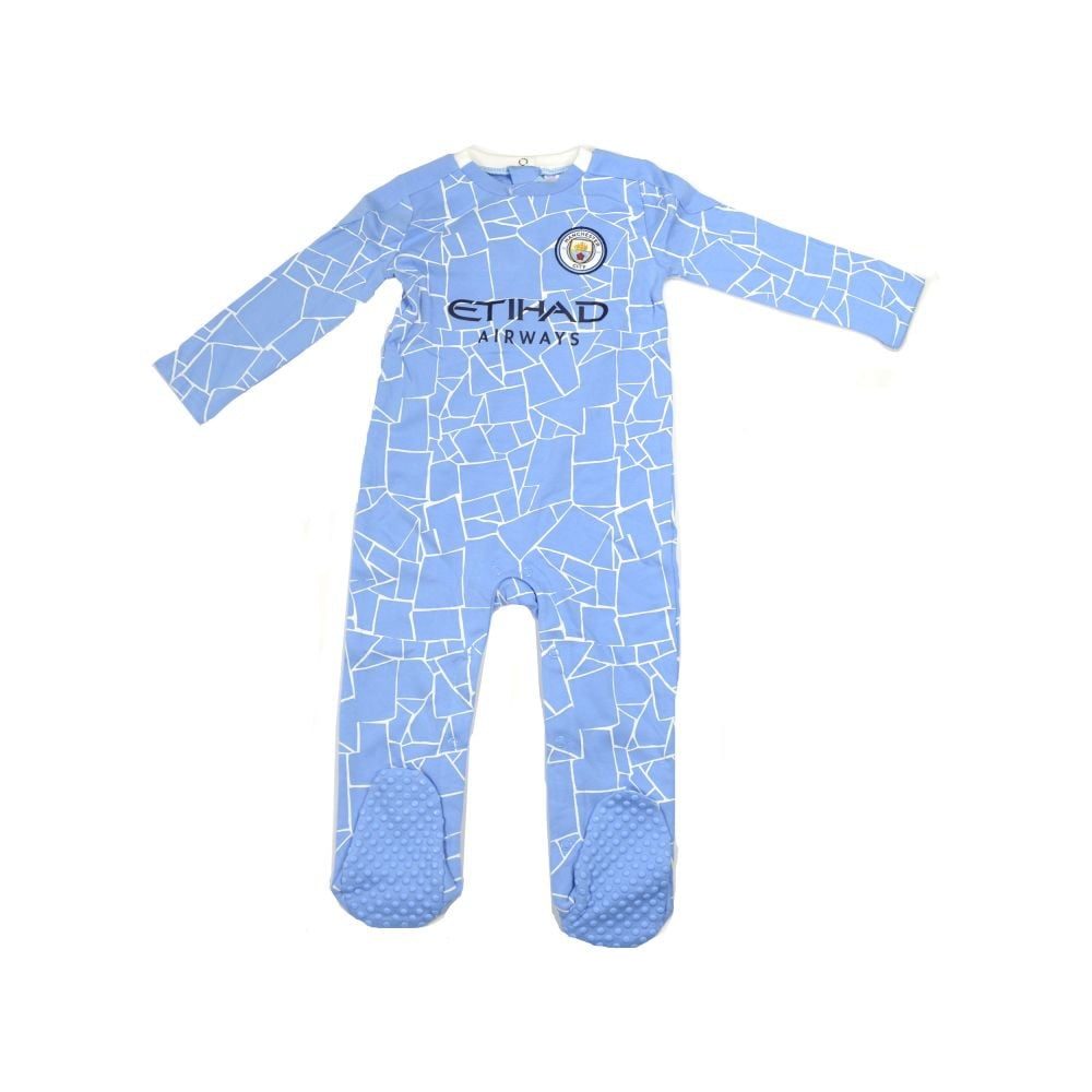 Manchester City FC Baby Kit Sleepsuit Babygrow Official Merchandise 0-3 to 12-18 