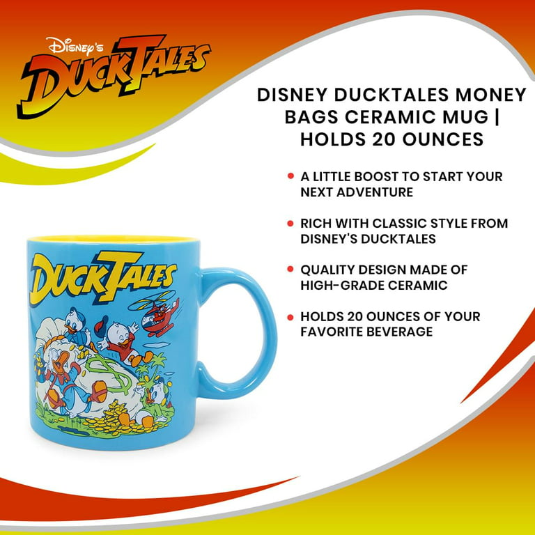 Disney Donald Duck Mug Coffee Cup Blue Inside Holds 20 Oz