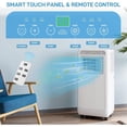 thumbnail image 3 of JoanKaren 10000 BTU Portable Air Conditioner,Up to 450 Sq. Ft. Ultra Quiet 3-in-1 Standing AC Unit with Cooling,Dehumidifier & Fan,Energy-Saving,Window Kit, 3 of 10