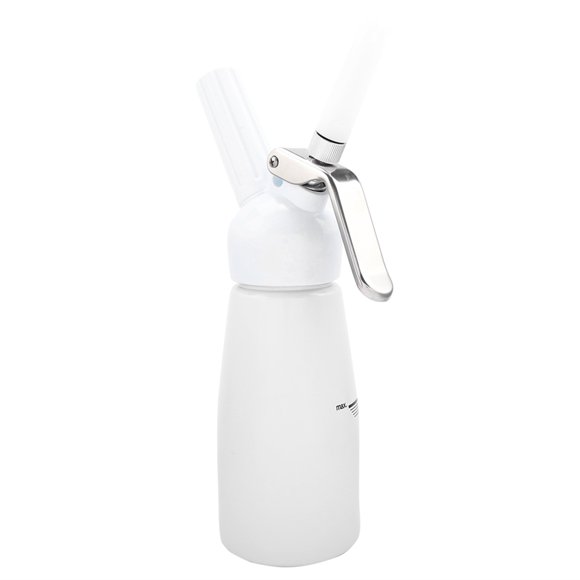 Cream Dispenser Dessert Cream Butter Dispenser Foam Maker Whipped Cream Dispenser Cream Foam Maker 250mL Silver Coffee Bar Cake House Dessert Shop For Kitchen