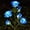Blue, variant on [Upgraded 6 Flowers] Solar Powered Decorative Rose Garden Stake Lights Waterproof Realistic Artificial Flowers for Outdoor Flower Bed Patio Yard Pathway Memorial Cemetery Grave Decorations 2pack Pink