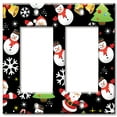 thumbnail image 1 of Double Gang Rocker OVERSIZE Wall Plate - Christmas Wrap, 1 of 2