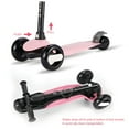 thumbnail image 5 of HighTech Mega GlideKick 3-Wheel Foldable Scooter With Lightup Wheels & Extendable T-Bar - Pink, 5 of 7