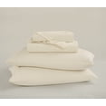 thumbnail image 3 of Brooklyn Loom Classic Cotton 200 Thread Count Solid Percale 100% Cotton Deep Pocket Chalk 4-Piece Full, All Season, Adult Size, OEKO-TEX Certified, 3 of 10