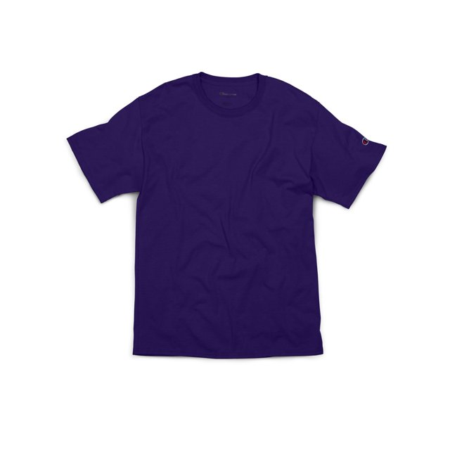 Champion T-Shirt à Manches Courtes pour Hommes, P, Ravens Violet