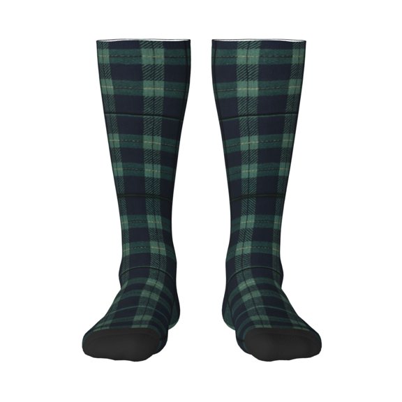 Women's Knee High Socks Scottish Tartan Plaid Outdoor Casual Tube Socks