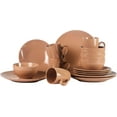 thumbnail image 2 of Color Wave Stoneware16pc Dinnerware Set, Beige, 2 of 7