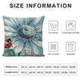 thumbnail image 5 of Creowell Daisy Bloom Floral Pillow Covers Farmhouse Spring Summer Decorations Throw Pillow Cover Sunflower Ladybug Decorative Cushion Case for Sofa Couch Home Bed, 5 of 5