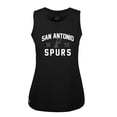 thumbnail image 2 of Women's Levelwear Black San Antonio Spurs Macy Tank Top, 2 of 3