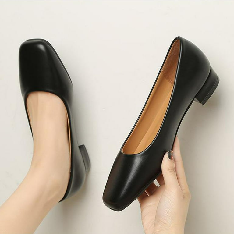 靴 CLANE / OUTSTITCH SQUARE FLAT SHOES CLANE（クラネ）の「OUTSTITCH SQUARE FLAT SHOES（パンプス