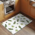 thumbnail image 2 of Green Olive Branches Entryway Rug 2'x3'&nbsp; Non Slip Front Door Mats, Spring Pastoral Leaves Botanical Entrance Rugs Indoor Outdoor Carpet, Washable Floor Mats Small Area Rug for Bedroom Kitchen, 2 of 8