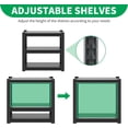 thumbnail image 6 of 3-tier Metal Fish Tank Stand for 30 Gallon Long Aquarium,31.5"*18"*34" | heavy duty Steel Rack Shelves,Aquarium Stand 20 Gallon,Reptile Terrarium Stand,Breeder Tank Stand, 6 of 7