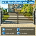 thumbnail image 3 of ALEKO Milan Style Dual Swing Galvanized Steel Driveway Gate 12 feet Black, 3 of 11