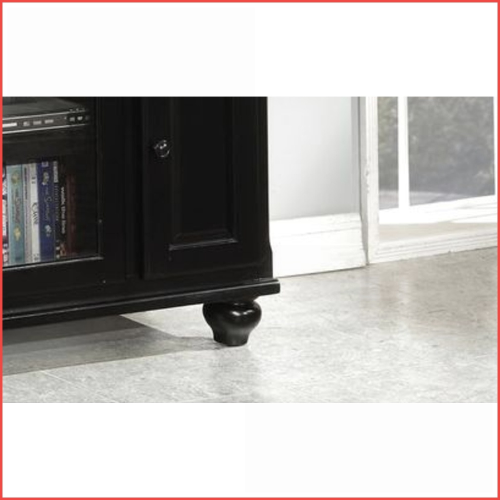 TV Furniture | Modern Black TV Stand with Storage | Fits 59” TVs | Black | TV Size Ranges 50-59 inches