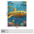 thumbnail image 4 of Orinice Underwater Theme Warm Lightweight Soft Fleece Blanket All Seasons - Flannel Material Blanket for Bed Couch Sofa Office Decor, Multiple Sizes Available 50x60in, 4 of 6