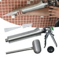 thumbnail image 2 of Mortar Pointing Grouting Gun Cement Mortar Paving Caulking Gun Stainless Steel, 2 of 12