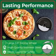 Mindful Design Pizza Cutter (Handheld, Black)