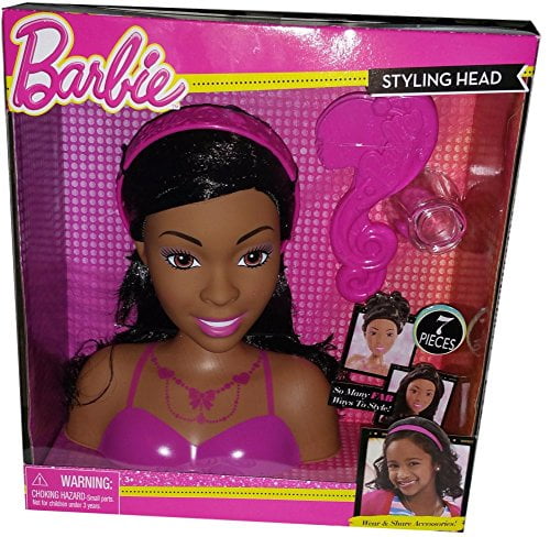 walmart black barbie head