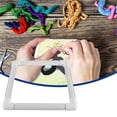 thumbnail image 3 of KAKOWELY Square Plastic Clip Frame 1pc Square Embroidery Frame Cross Stitch Frame Durable DIY Embroidery Rack11.02"X11.02"X0.98", 3 of 5